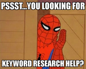 Spider-man Meme Asking if you need Keyword Research Help