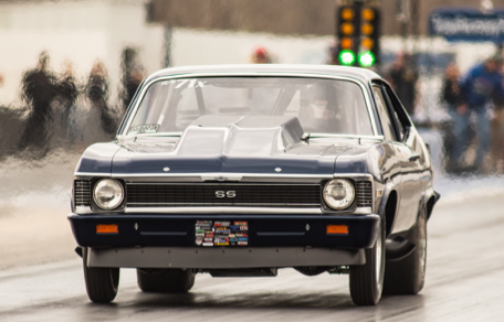 John Heard in his race car drag racing