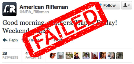 NRA Fail Tweet Example