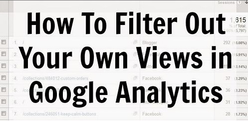 How to Filter out your IP Address in GA Graphic